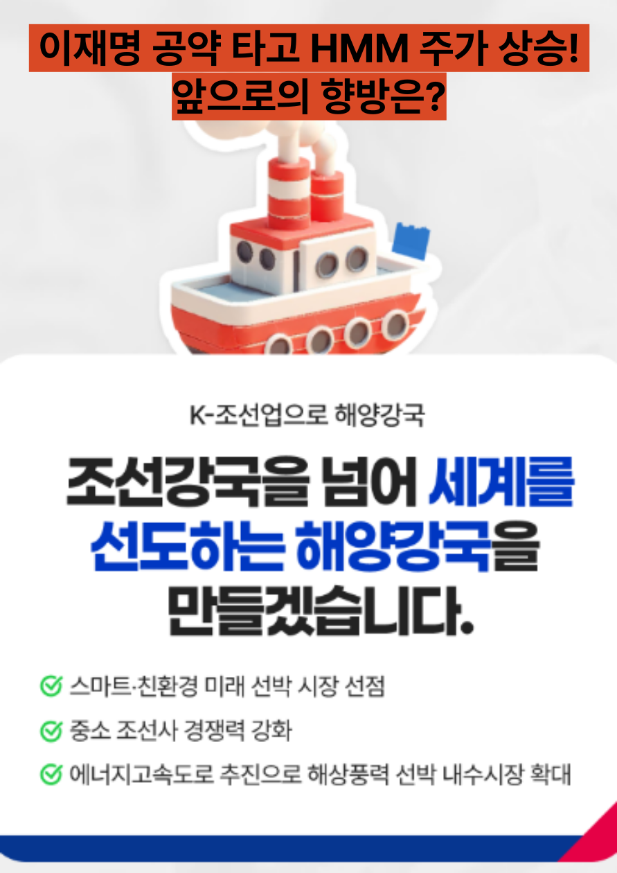 📈 이재명 공약 타고 HMM 주가 상승! 앞으로의 향방은?