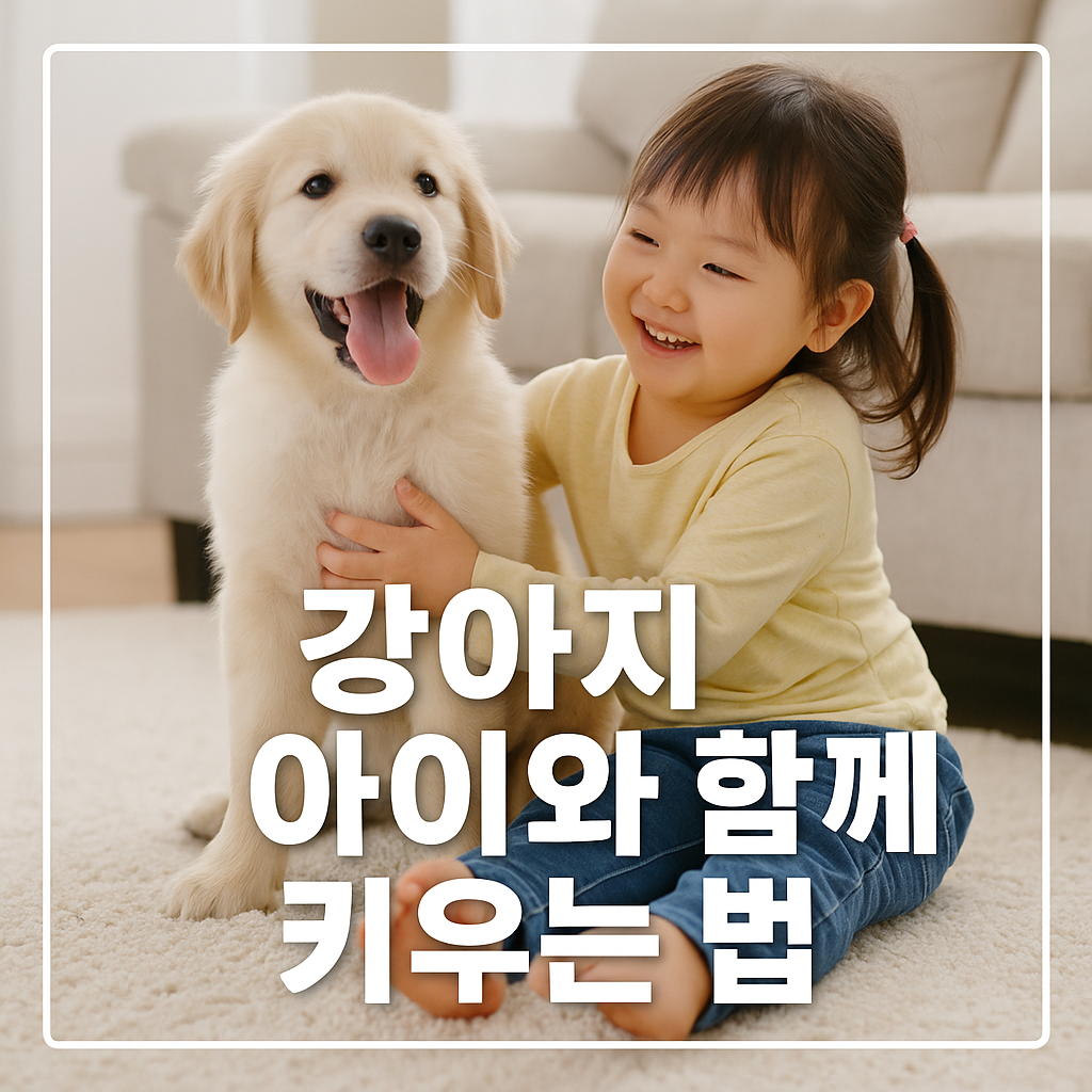 강아지 아이와 함께 키우는 법