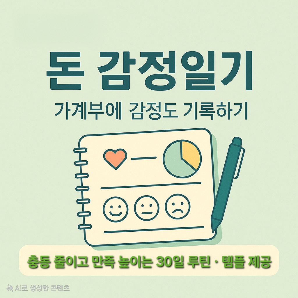 가계부에 감정 기록하기(돈 감정일기) &mdash; &lsquo;숫자&rsquo;와 &lsquo;느낌&rsquo;을 한 권에 담는 똑똑한 소비 관리법