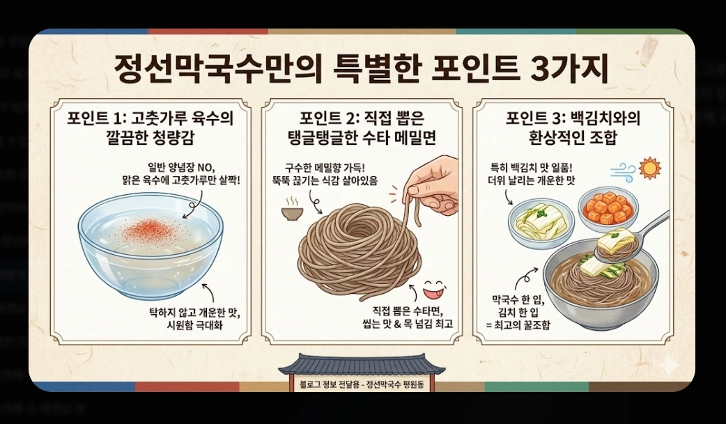 원주 막국수 맛집 [생활의 달인 2026] 정선&middot;덕곡막국수 위치 및 방문 꿀팁 가이드