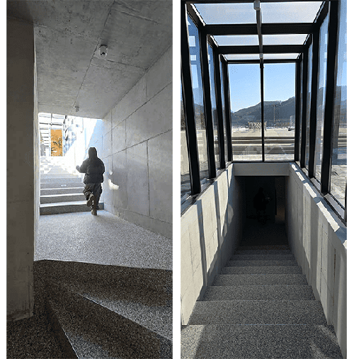 3층으로 올라가는 계단 길