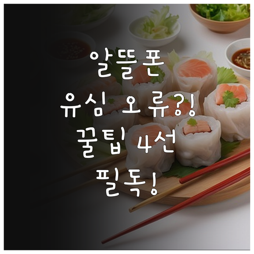 알뜰폰 유심 오류 자주 묻는 질문 정..