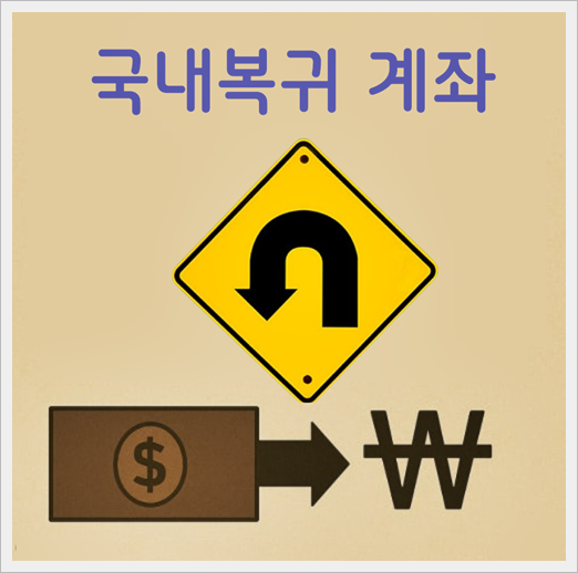 RIA 계좌 : 국내시장 복귀계좌