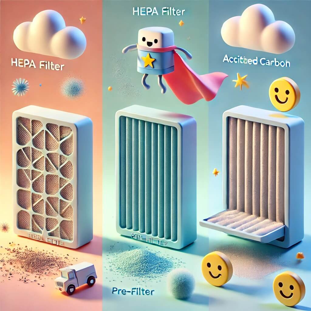침실, 작은방 원룸에 사용할 공기청정기 필터 선택 가이드