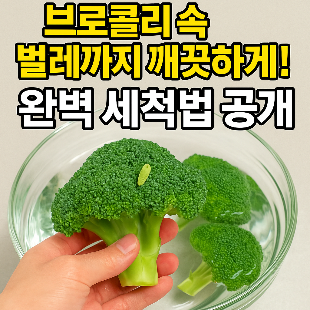 브로콜리 씻는방법 완벽 가이드 &ndash; 농약&middot;벌레 깨끗이 제거하는 쉬운 세척법