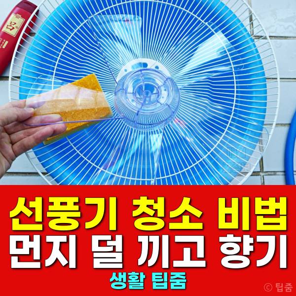 선풍기 청소 린스 활용