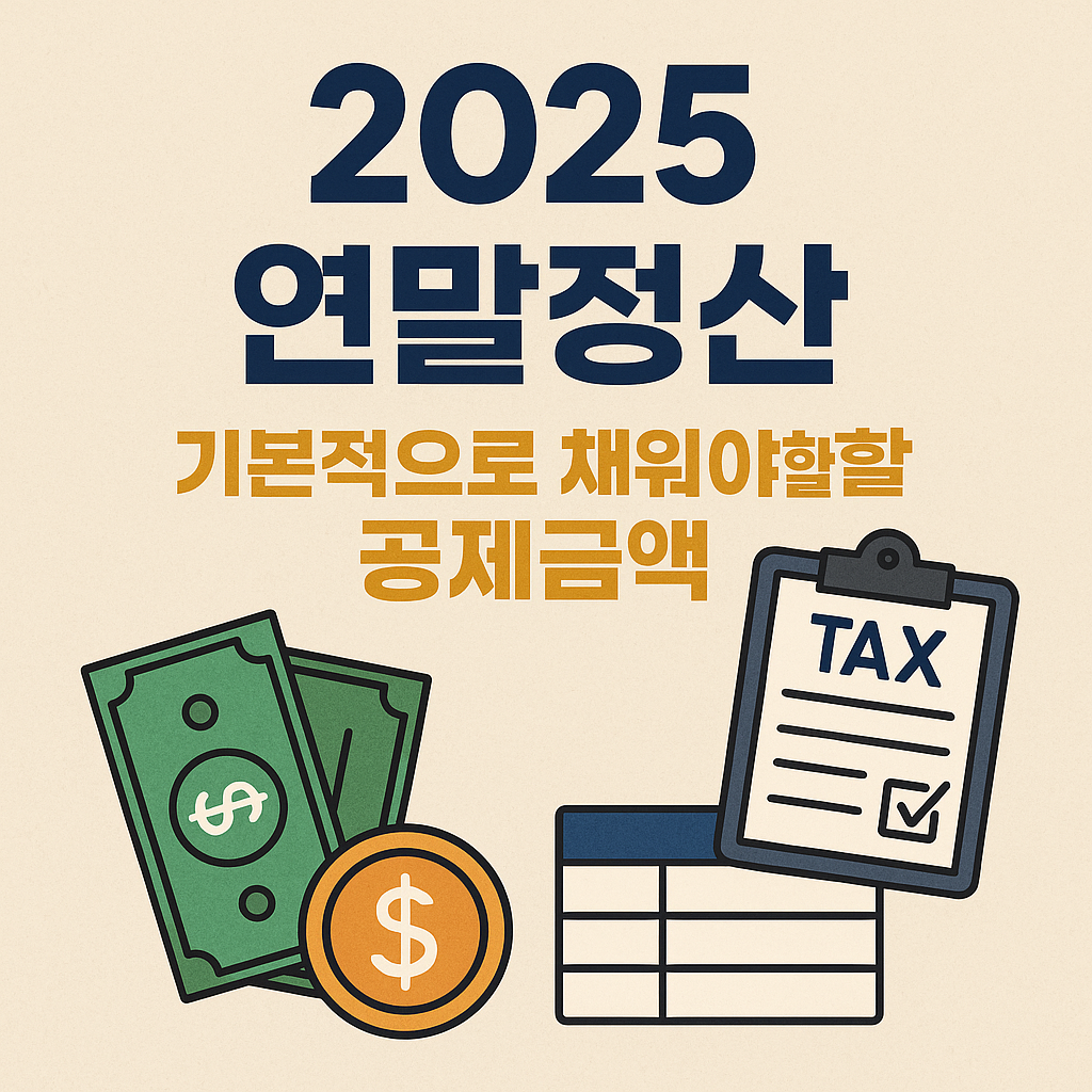 2025 연말정산, 꼭 챙겨야 할 기본공제 항목 총정리