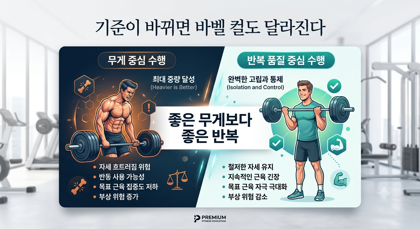 기준이 바뀌면 바벨 컬도 달라진다