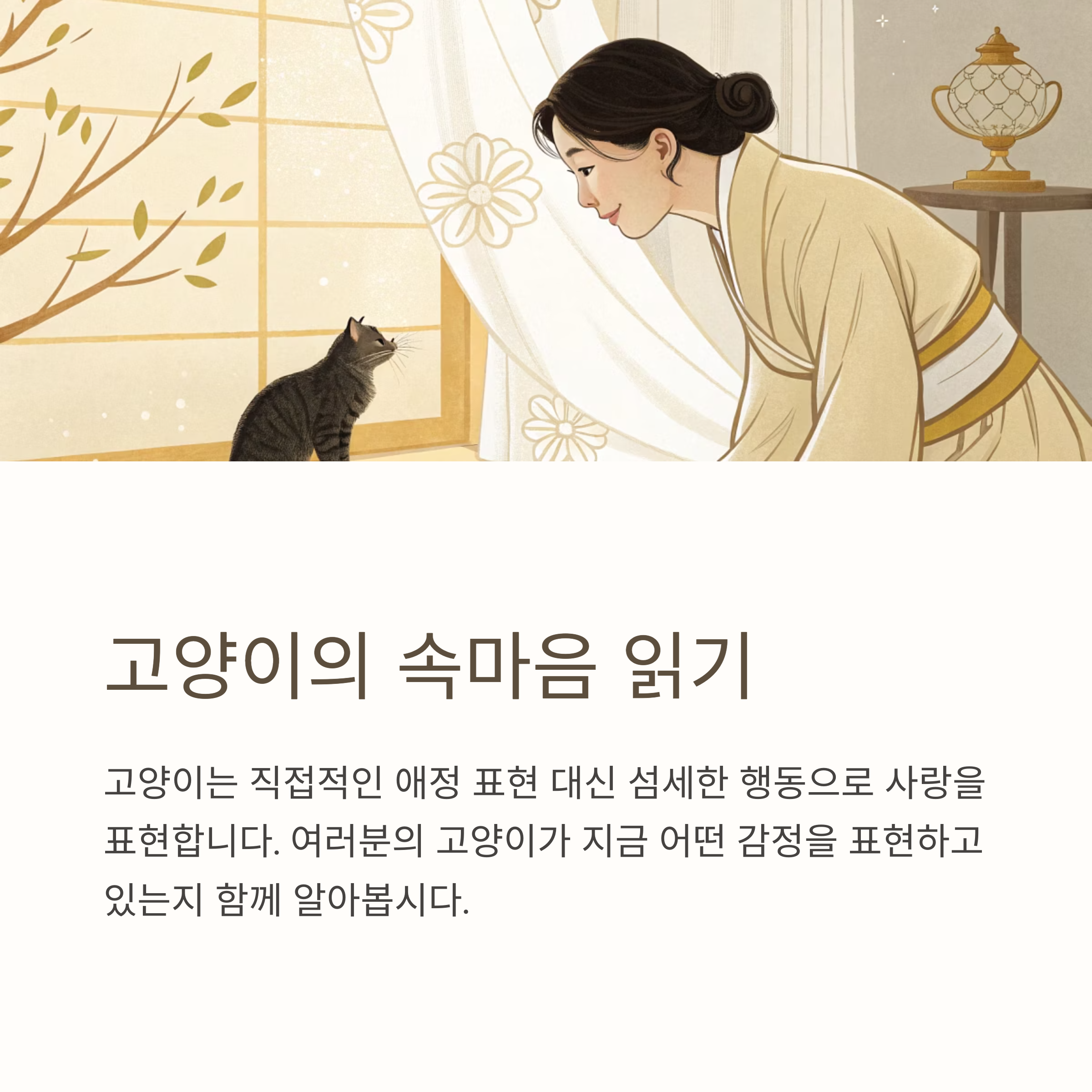 고양이의 속마음 읽기