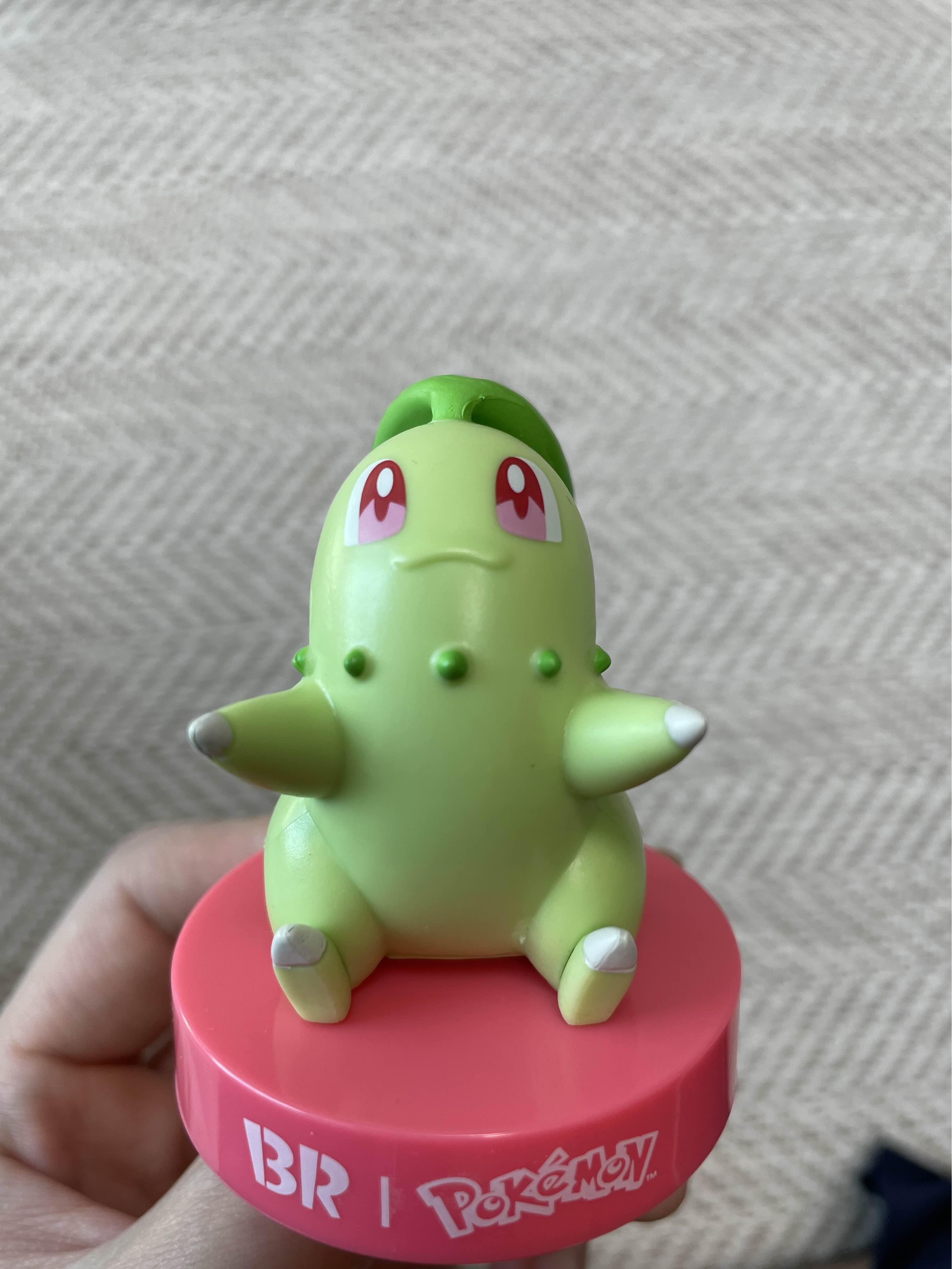 베스킨라빈스 포켓몬 피규어 시즌2-치코리타 피규어 사진 정면