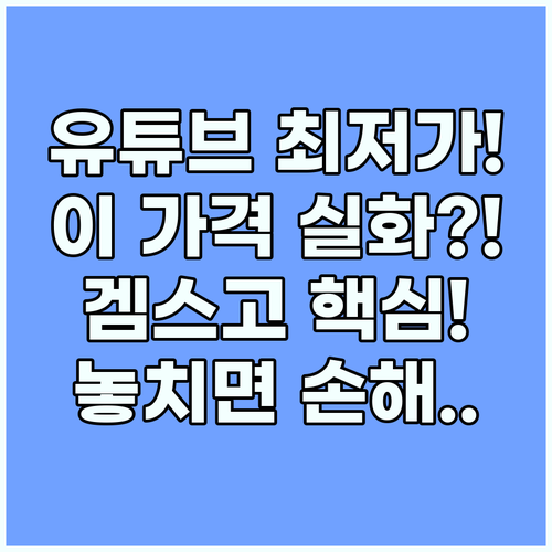 유튜브 프리미엄 최저가: 학생/연간 ..