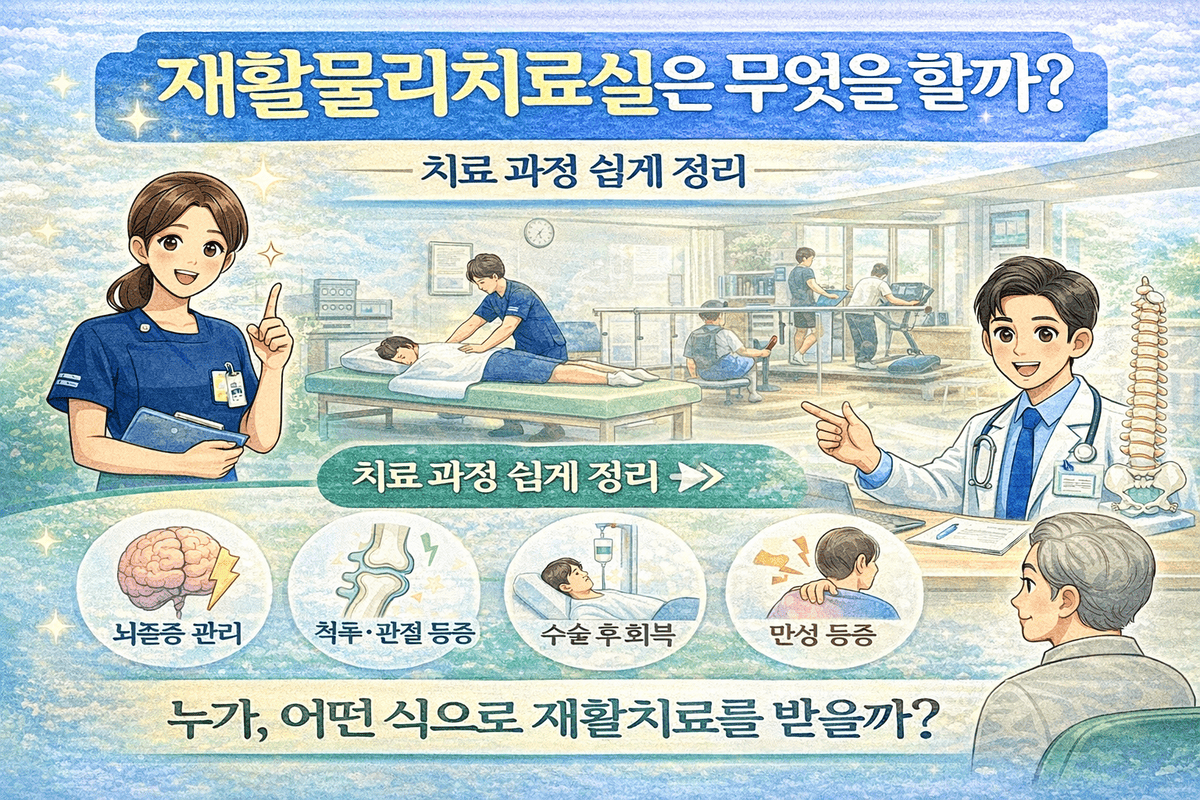 재활물리치료실은 무엇을 할까 치료 과정 쉽게 정리