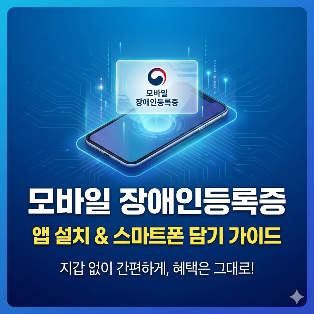 모바일 장애인등록증 발급 앱 설치 방법과 스마트폰 활용 가이드
