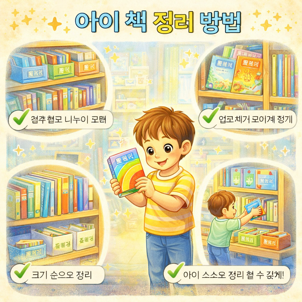 아이 책 정리 방법 관련 사진