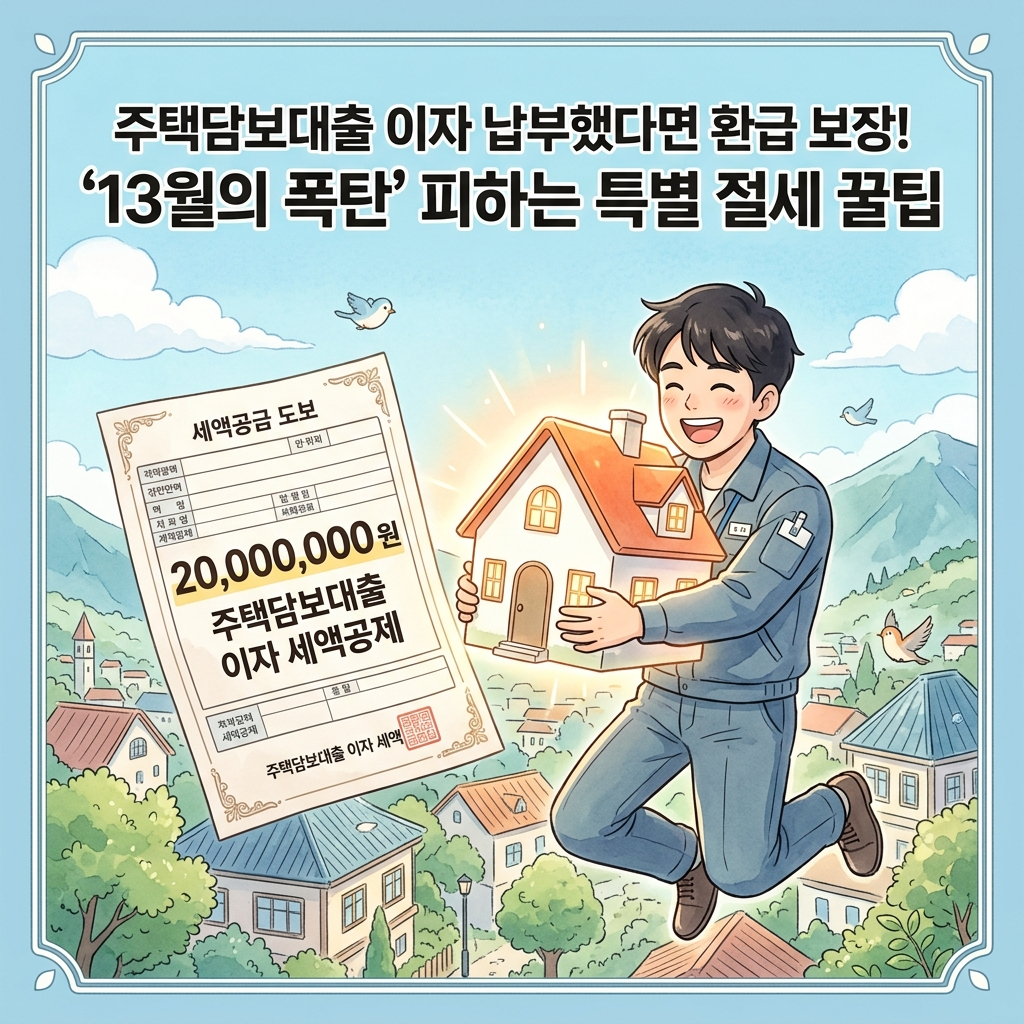 2026 장기주택저당차입금 이자상환액 공제 누락? 홈택스 경정청구 가이드