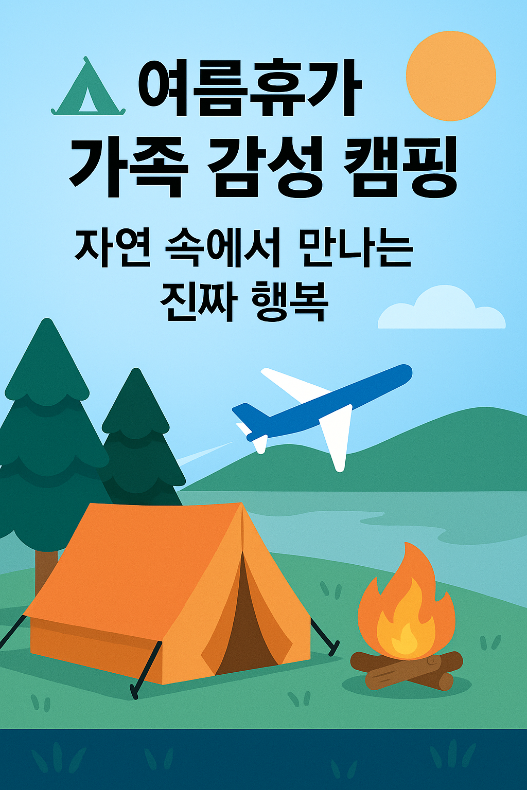 여름휴가 가족 감성 캠핑