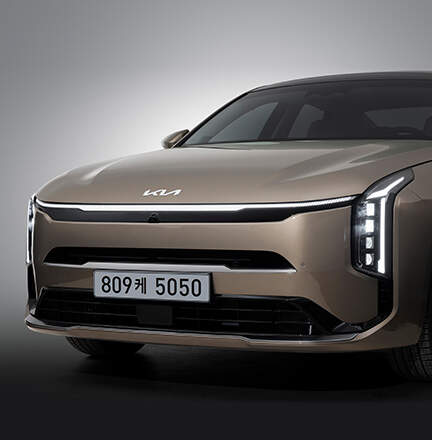 기아 k8 전면 좌측에서 바라본 모습