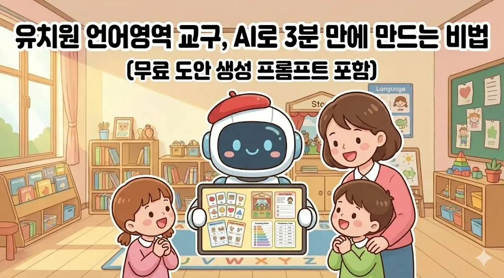 유치원 언어영역 교구, AI로 만들기