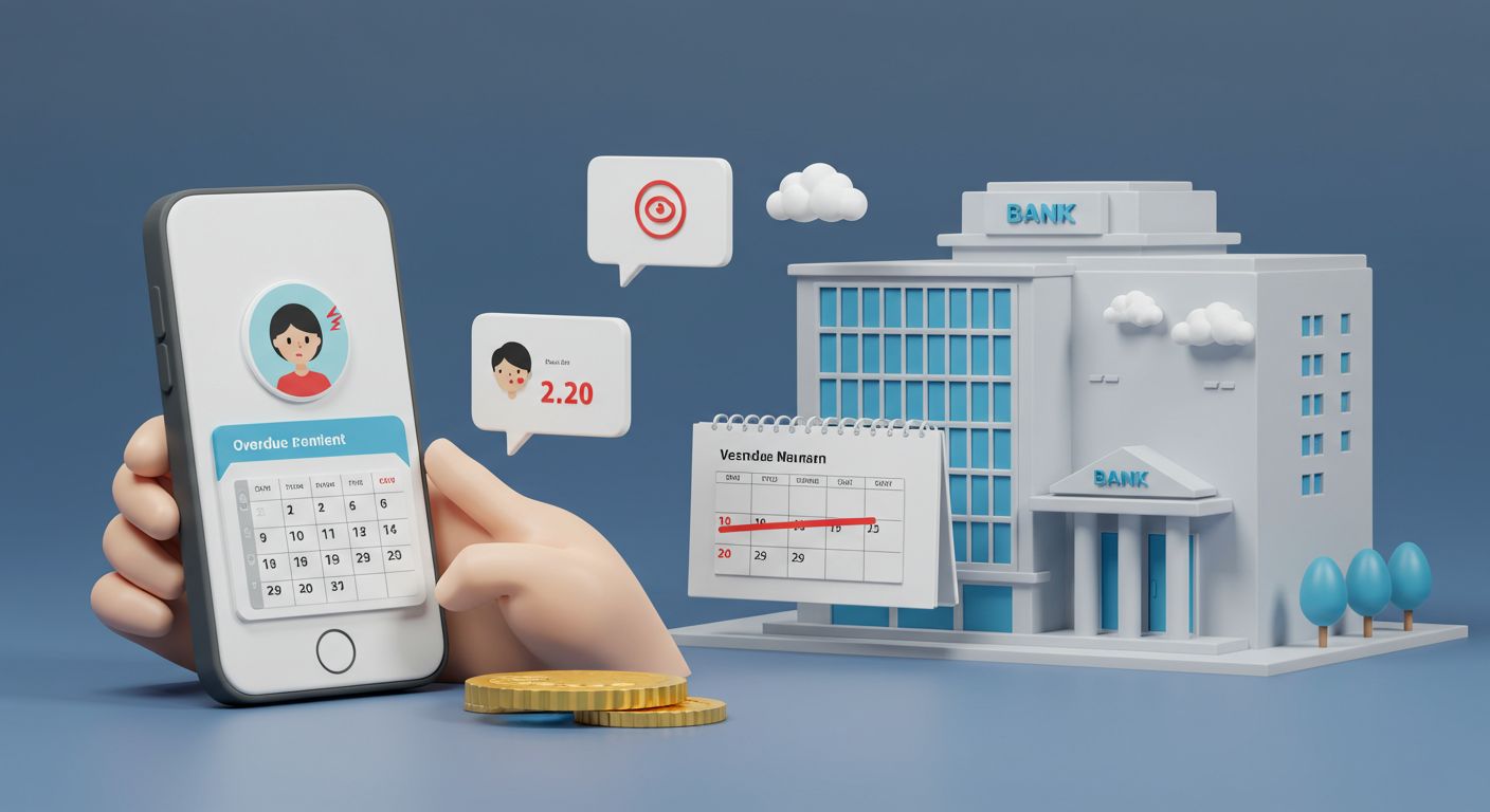 대출, 연체 이자, 신용점수