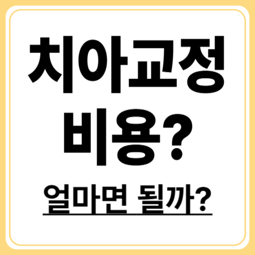 치아 교정! 어떤 걸 선택할까? 비용과 특징 비교