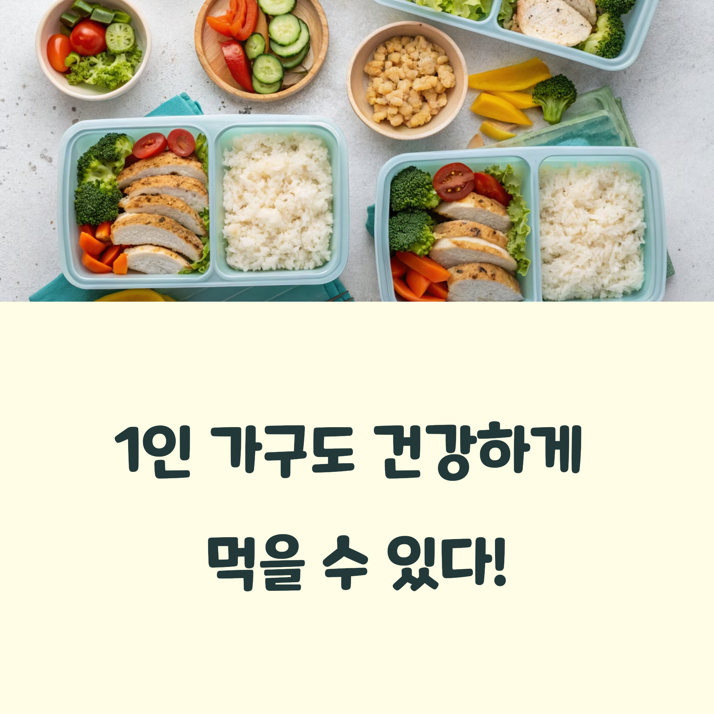 1인 가구를 위한 건강 식단 짜기(1)
