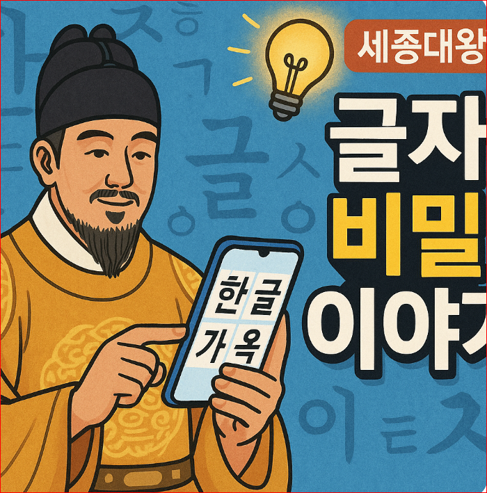 세종대왕 스마트폰 글자 비밀 이야기