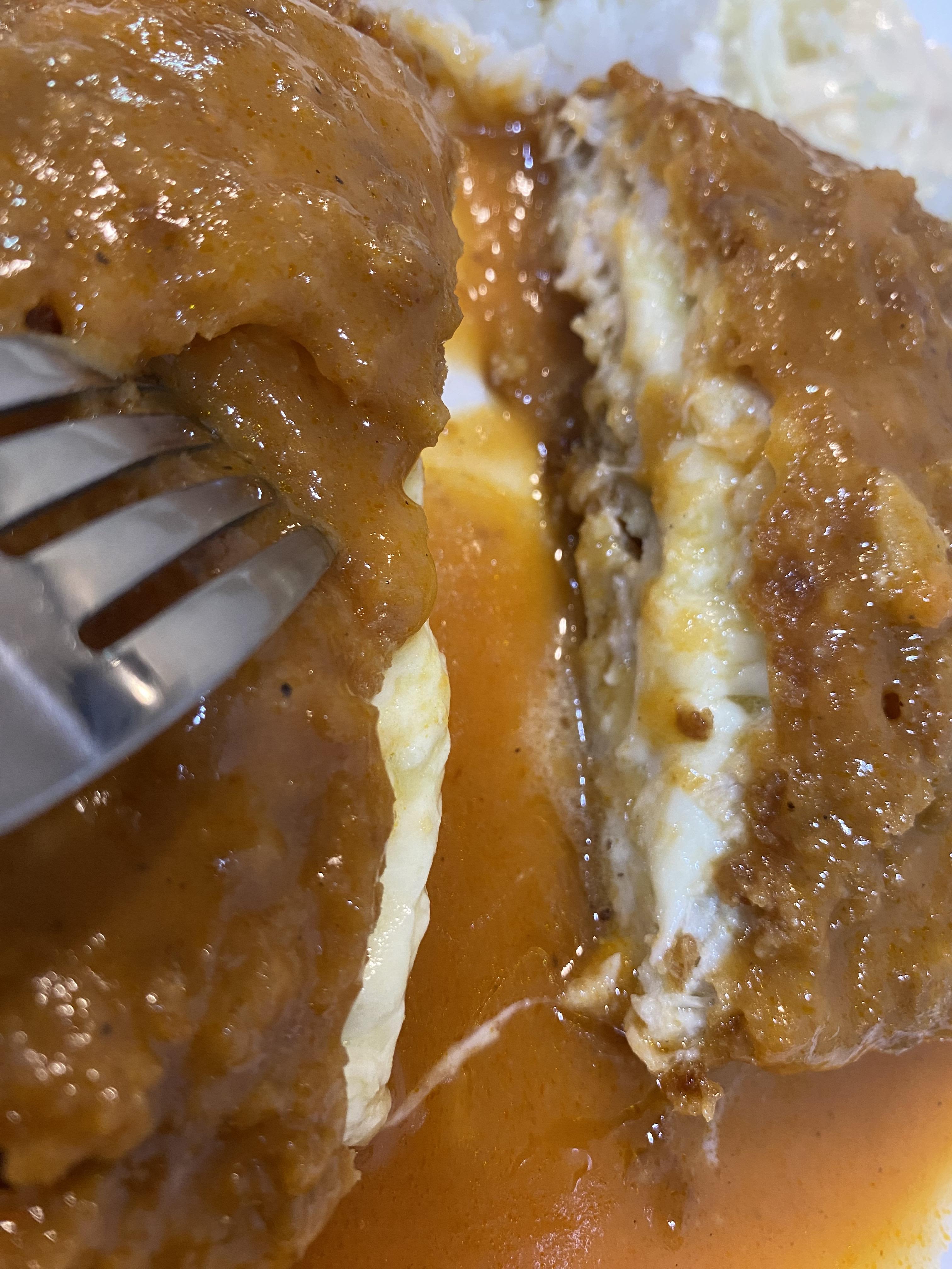 치즈돈까스 단면