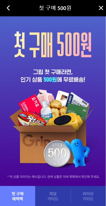 그립500원안내