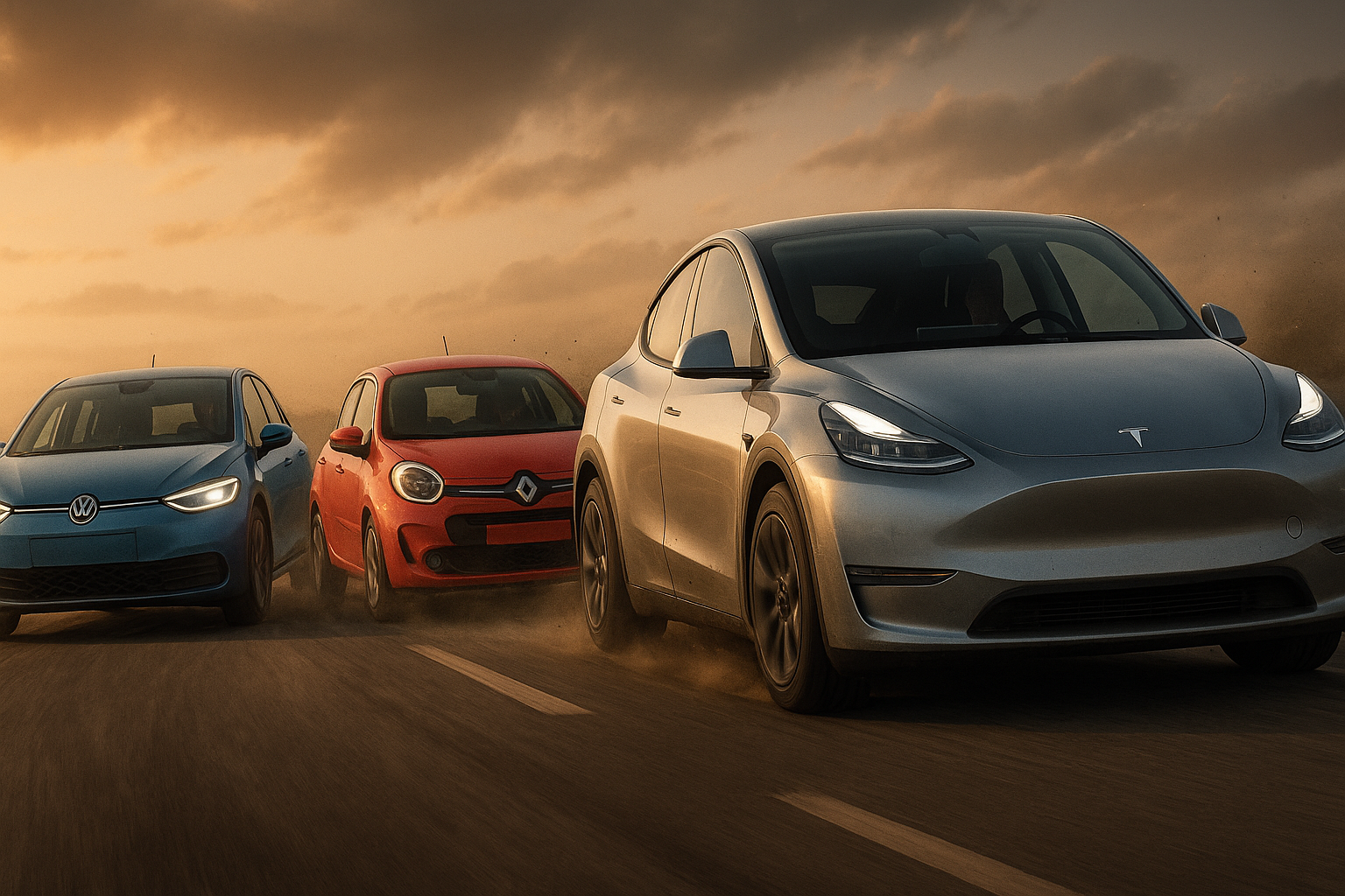 테슬라 저가형 ModelY, 전기차 가격 경쟁을 촉발하나? (출처 = AI 생성이미지)