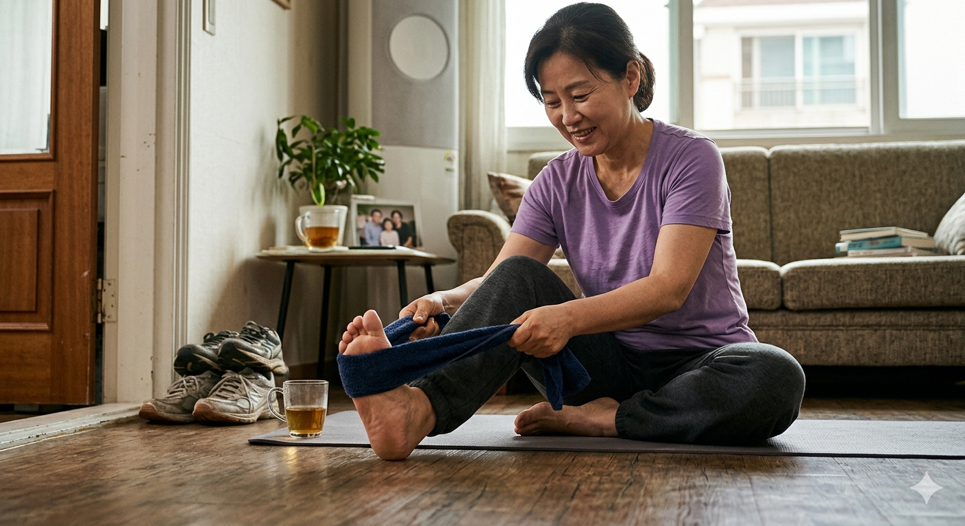 족저근막염 재발 방지를 위한 스트레칭