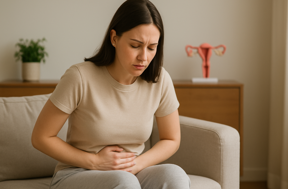 요로감염으로-힘들어하는-여성