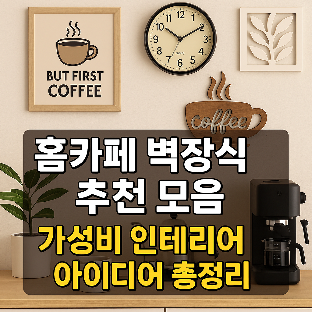 홈카페 벽장식