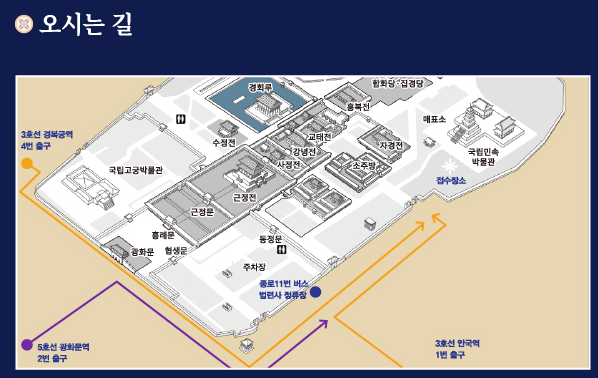 경복궁 별빛야행 대중교통 