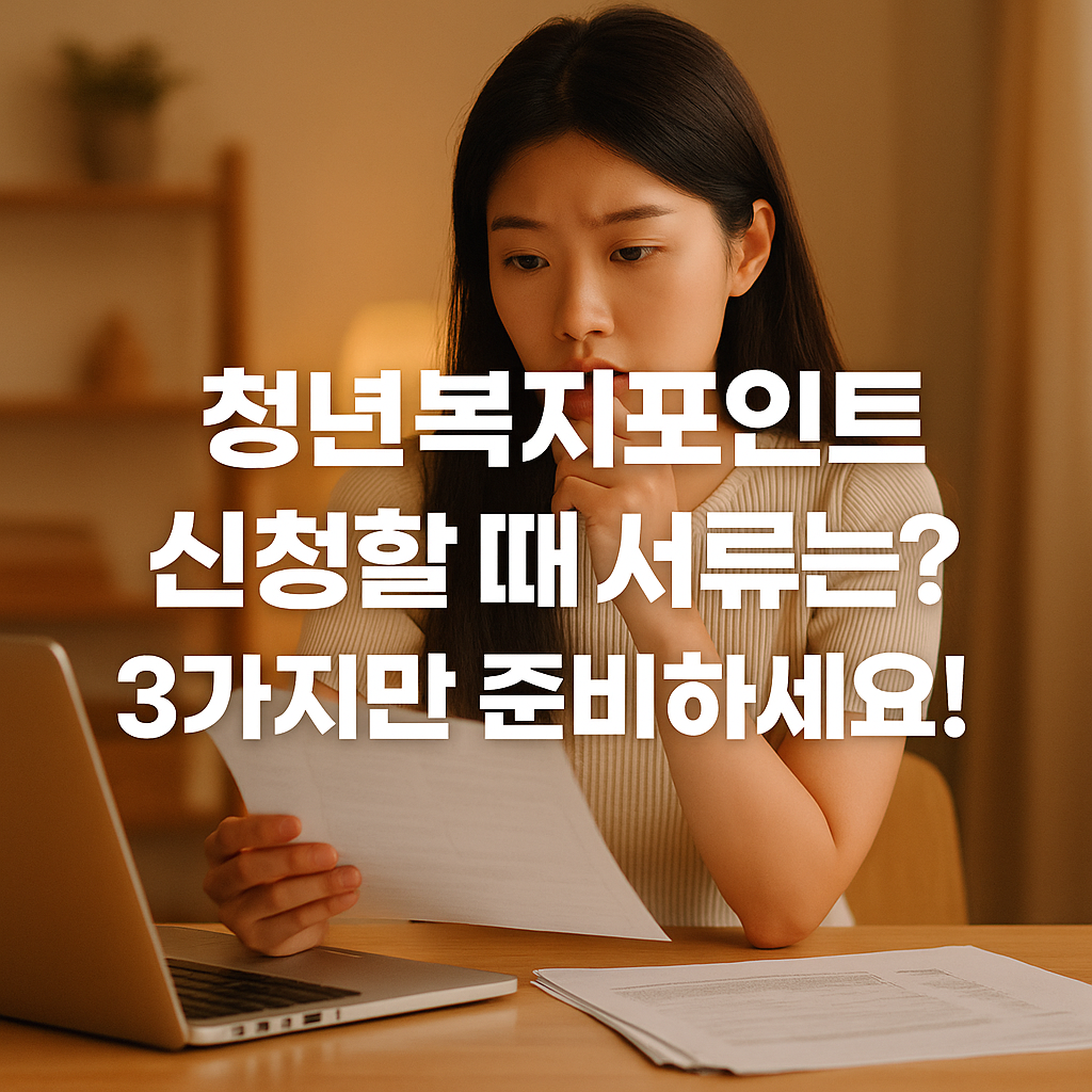 청년복지포인트 신청서류