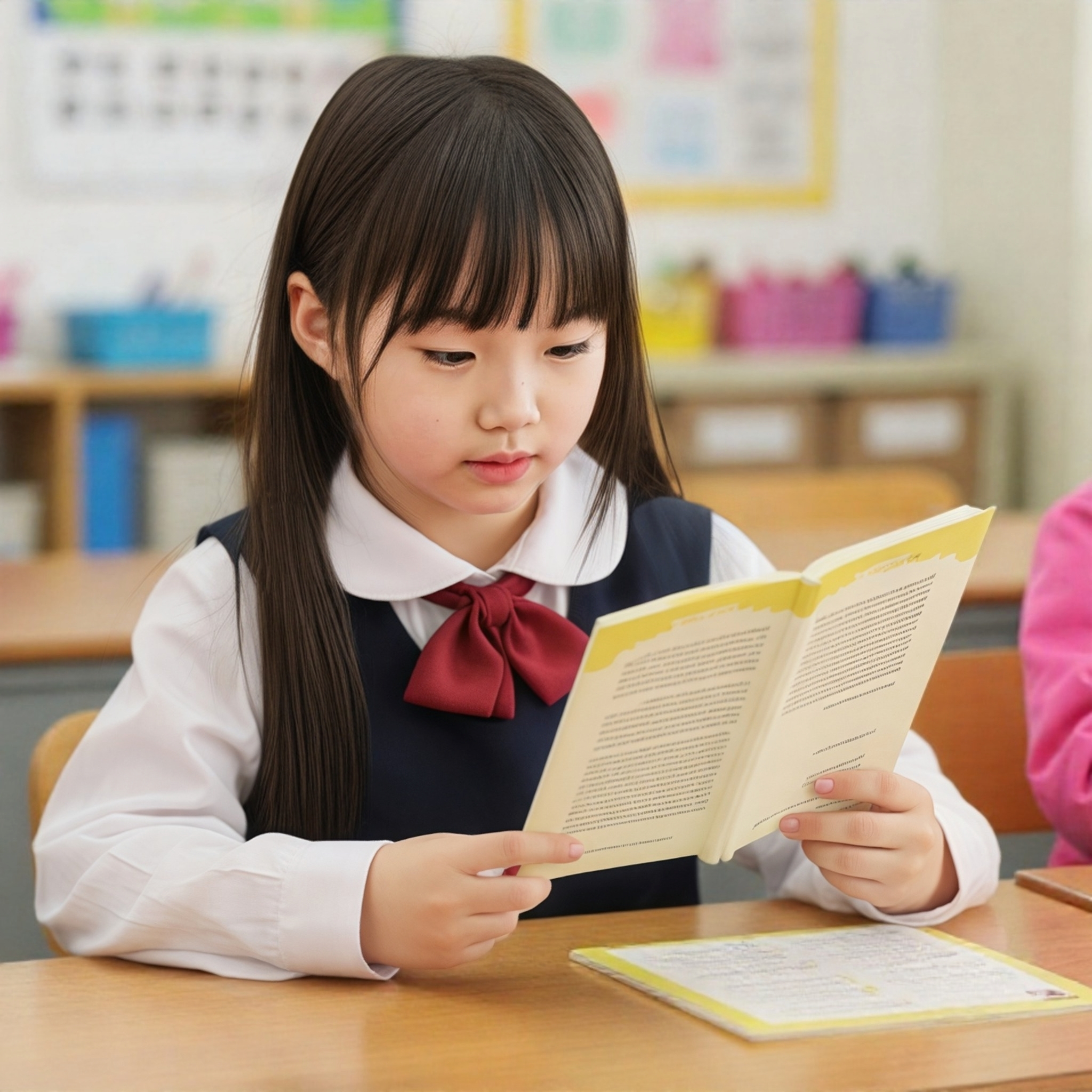 학습만화 읽는 아이