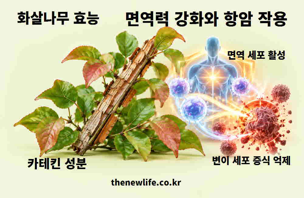 화살나무 효능 면역력 강화 항암 작용