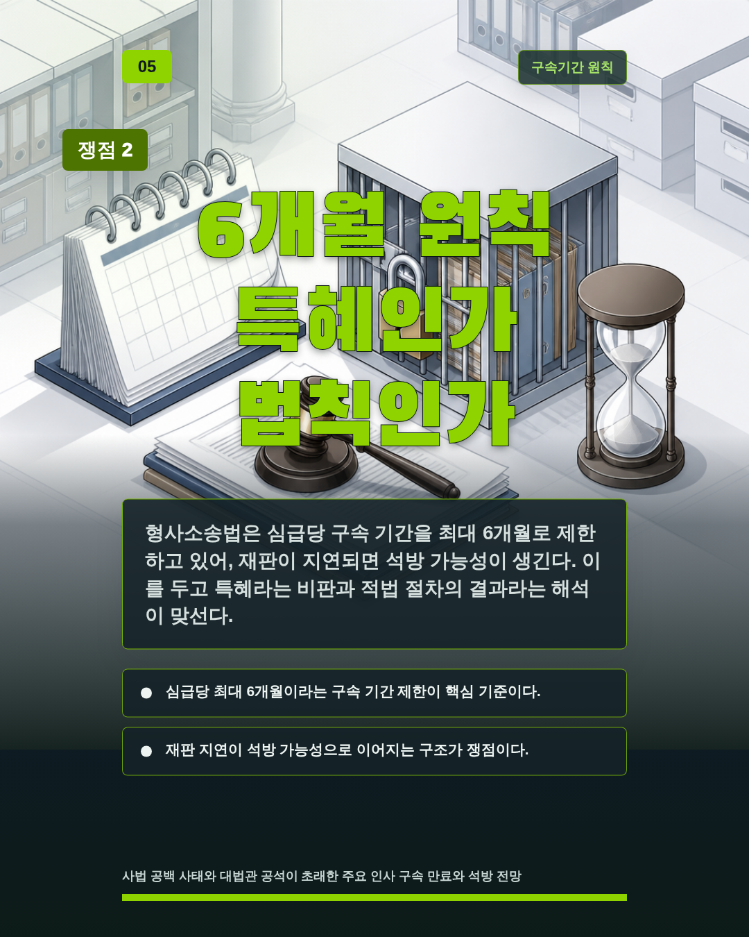 6개월 원칙 특혜인가 법칙인가