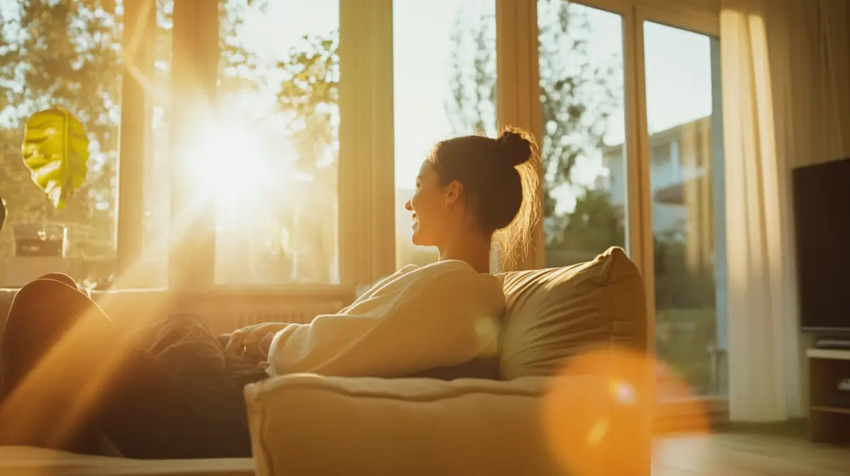 밝은-거실에서-티비를보는-한국여자-03