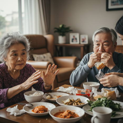 치매 환자의 식사 거부 및 과도한 음식 섭취 등 행동 이상 증상