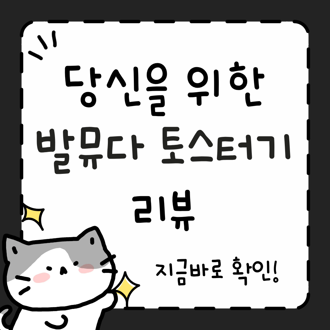 발뮤다 토스터기 사용법&middot;청소&middot;가격 완벽 정리