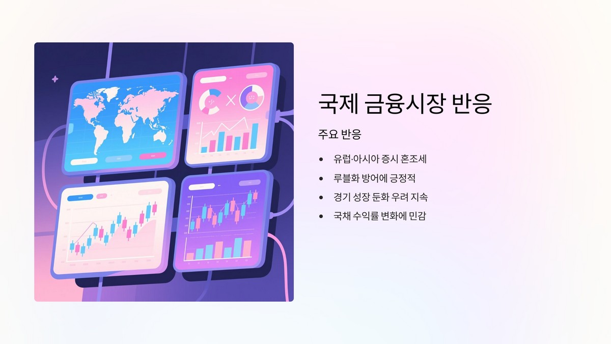 국제 금융시장의 반응과 주요 분석