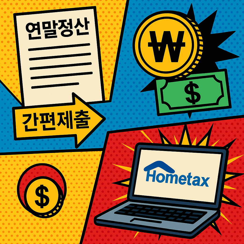 연말정산 간편제출, 놓치면 세금 폭탄? 홈택스 제출 흐름부터 오류까지 완벽 가이드
