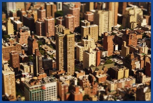 밀집된 도시 모습