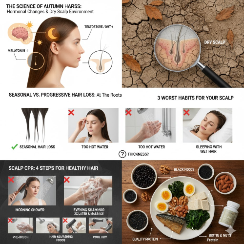 머리 감을 때마다 '우수수'… "가을이라 그래" 방치했다간 '영구 탈모' 됩니다 (ft. 두피 관리 골든타임)