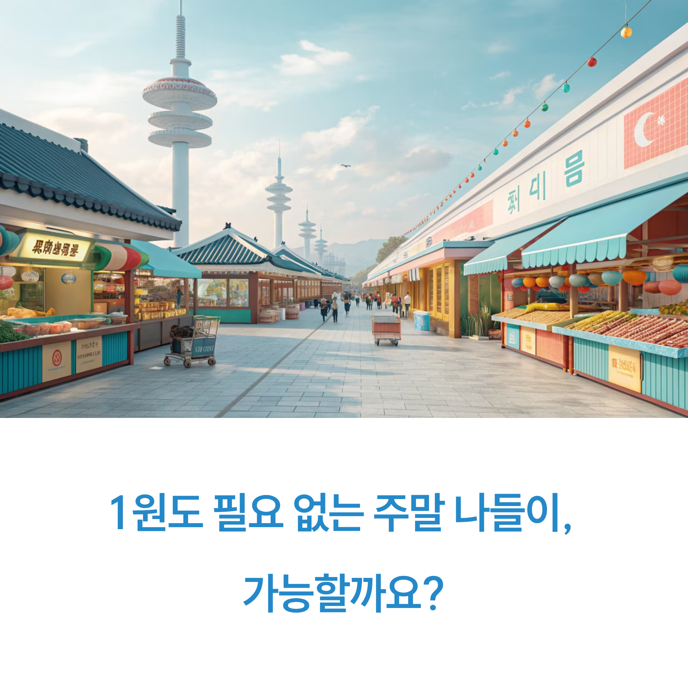 주말 나들이 필수 코스! 전통시장 쇼핑과 국악 공연을 0원으로 즐기는 꿀팁