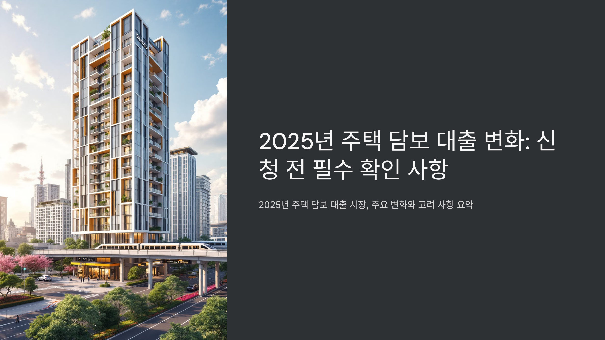 주택 담보 대출의 변화: 신청하기 전 반드시 확인해야 할 사항