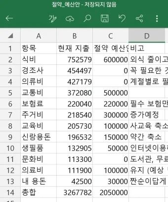 생활비 가계부