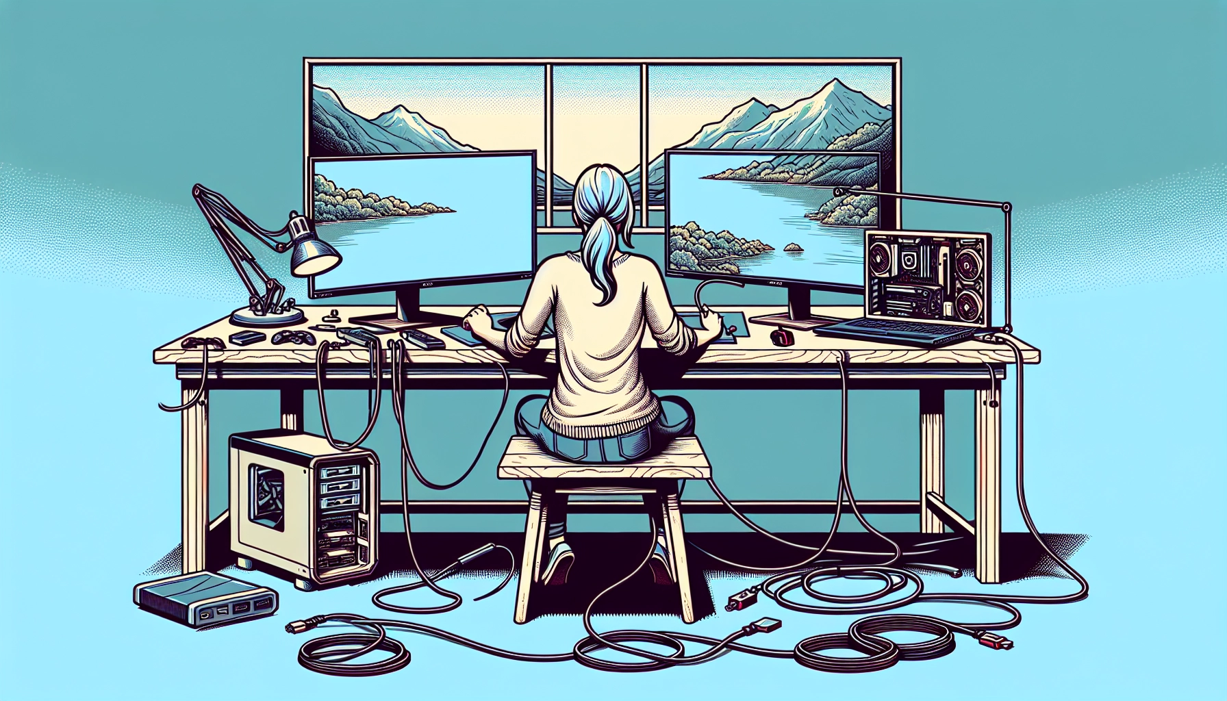 외장모니터연결