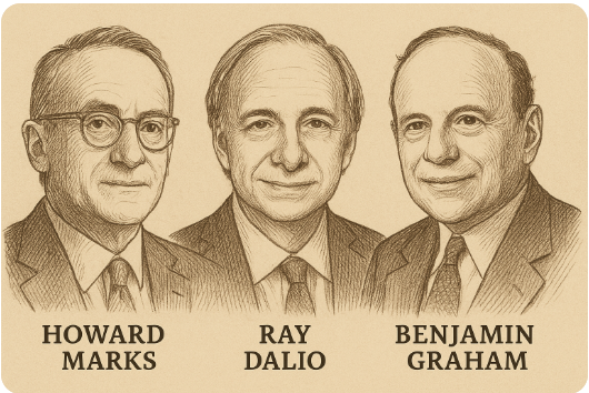3대 투자 거장 - 하워드 막스, 레이 달리오, 벤저민 그레이엄