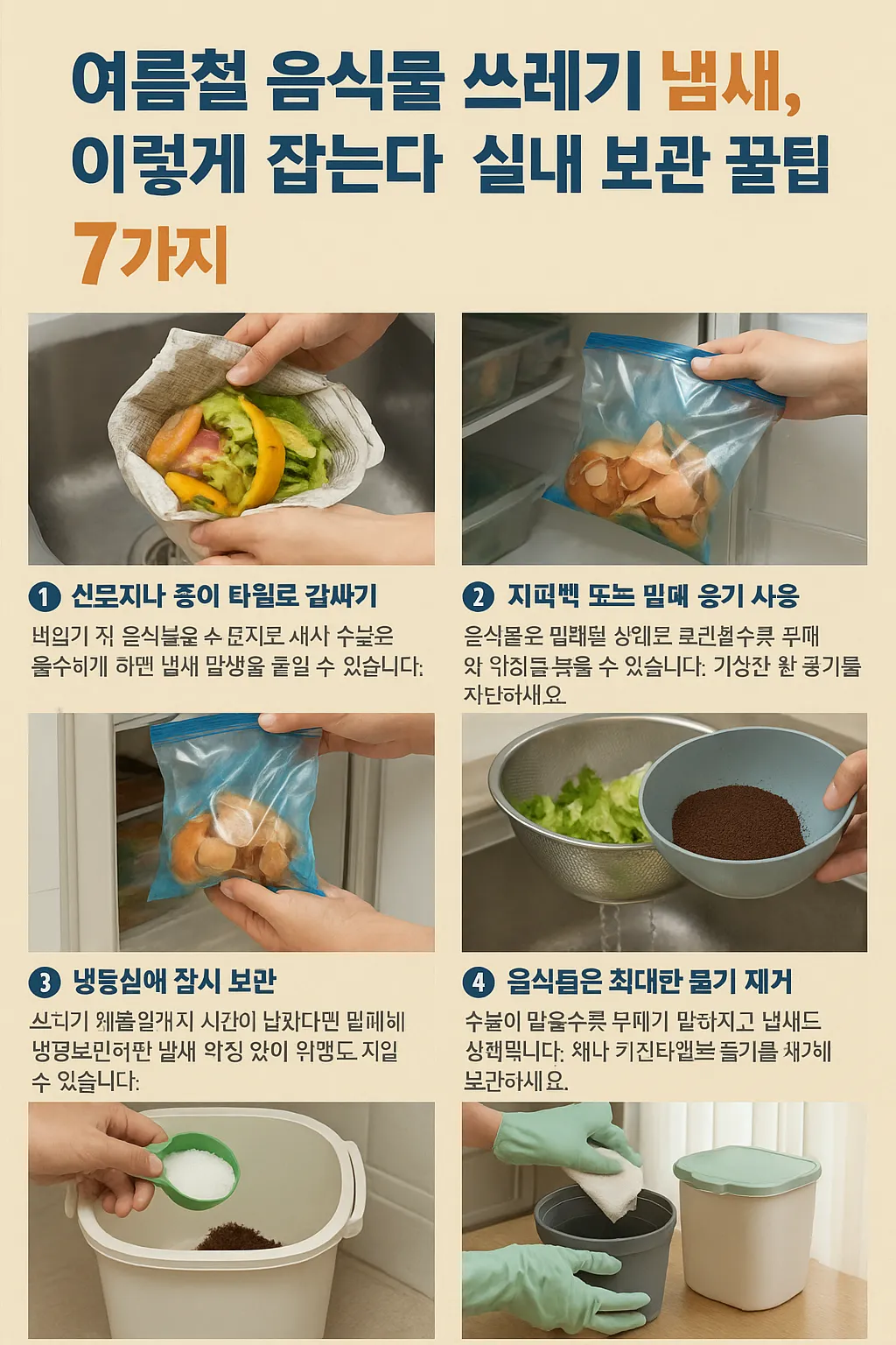 음식물 냄새 잡기